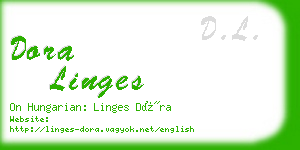 dora linges business card